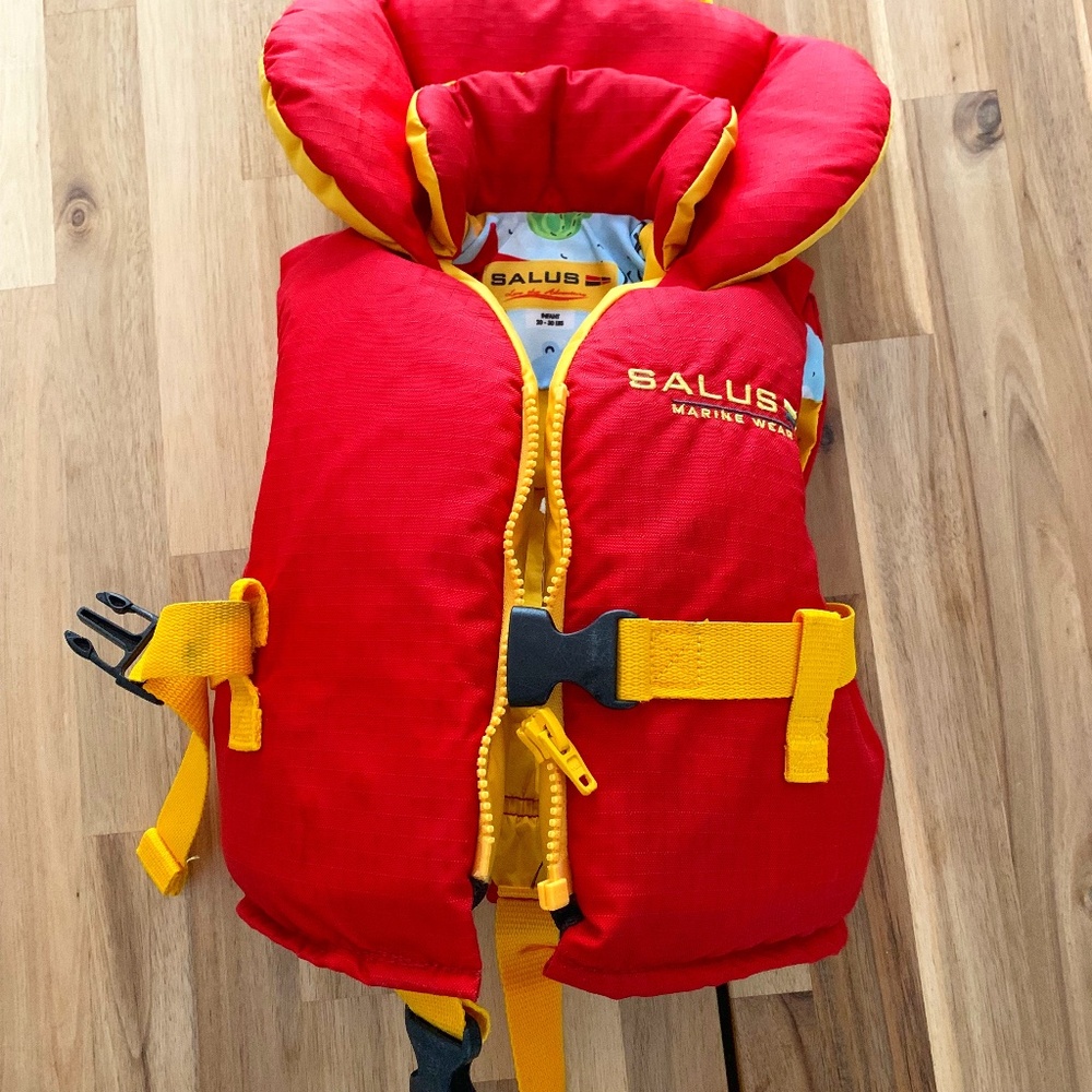 Red Kids Life Jacket - Secure Swim Vest